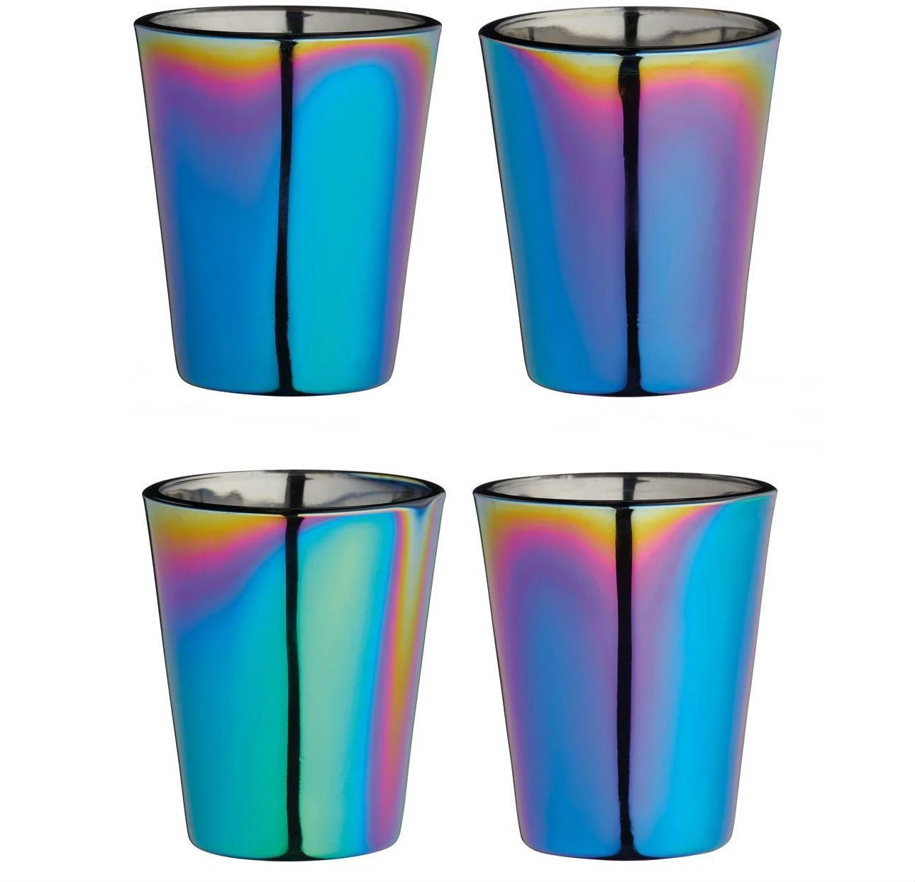 Barcraft Rainbow Barware Shot Glasses Set Of Four 50ml 3 Barcraft Rainbow Barware Shot Glasses Set Of Four 50ml