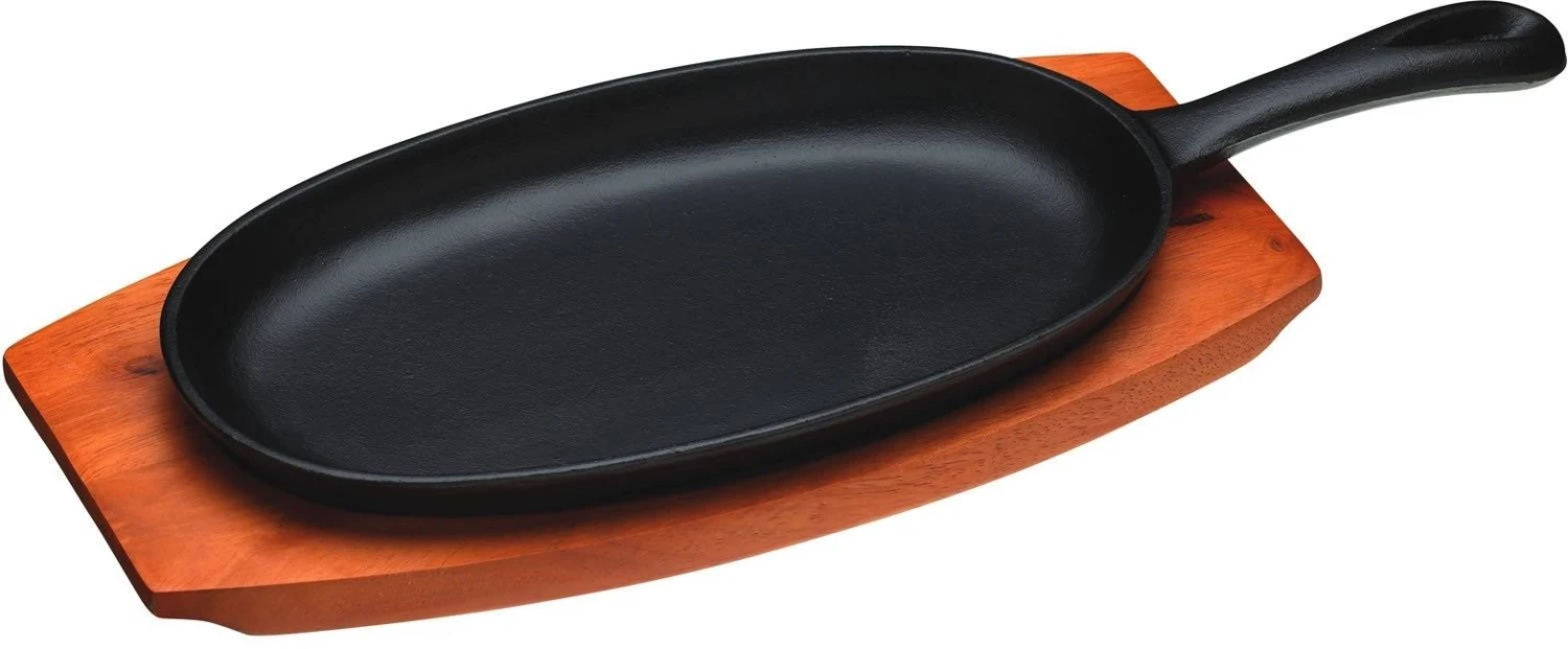 KitchenCraft Oriental Cast Iron Sizzle Platter 3 KitchenCraft Oriental Cast Iron Sizzle Platter