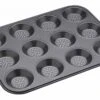 Masterclass Crusty Bake Non-Stick Shallow 12 Hole Baking Pan 32x24cm -Le Creuset Store 21175 20437