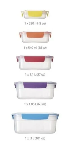 Joseph Joseph Nest Lock 5-Piece Container Set -Le Creuset Store 23744 19995