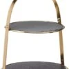 Artesa Arch Frame Slate Serving Stand Brass 2 Artesa Arch Frame Slate Serving Stand Brass -Le Creuset Store 26766 19467