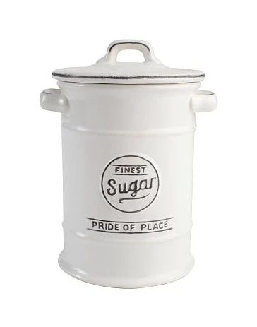 Pride Of Place Sugar Jar White 3 Pride Of Place Sugar Jar White