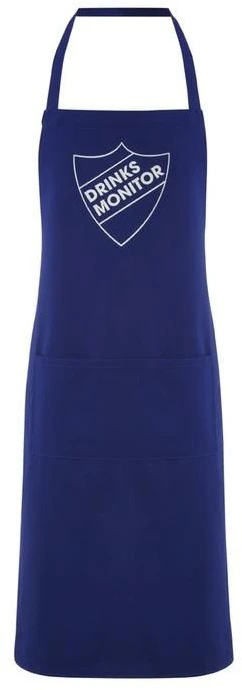 Drinks Monitor Apron Blue