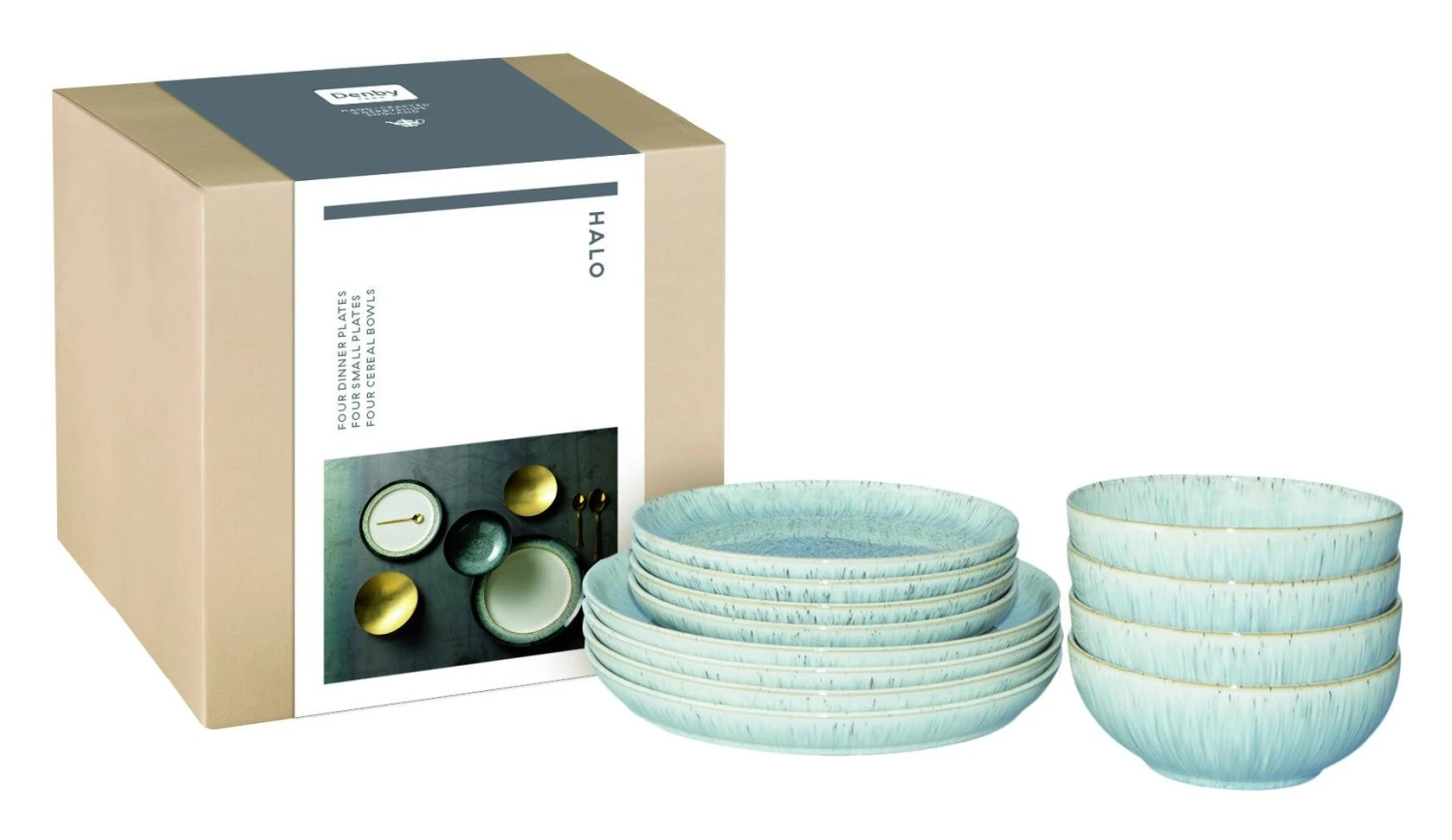 Denby Halo Coupe 12 Piece Box Set 3 Denby Halo Coupe 12 Piece Box Set