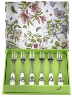 Portmeirion Botanic Garden Pastry Forks Set Of 6