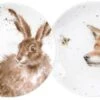 Wrendale Coupe Plates Set Of 2 Fox And Hare 16.5cm -Le Creuset Store 28945 18447
