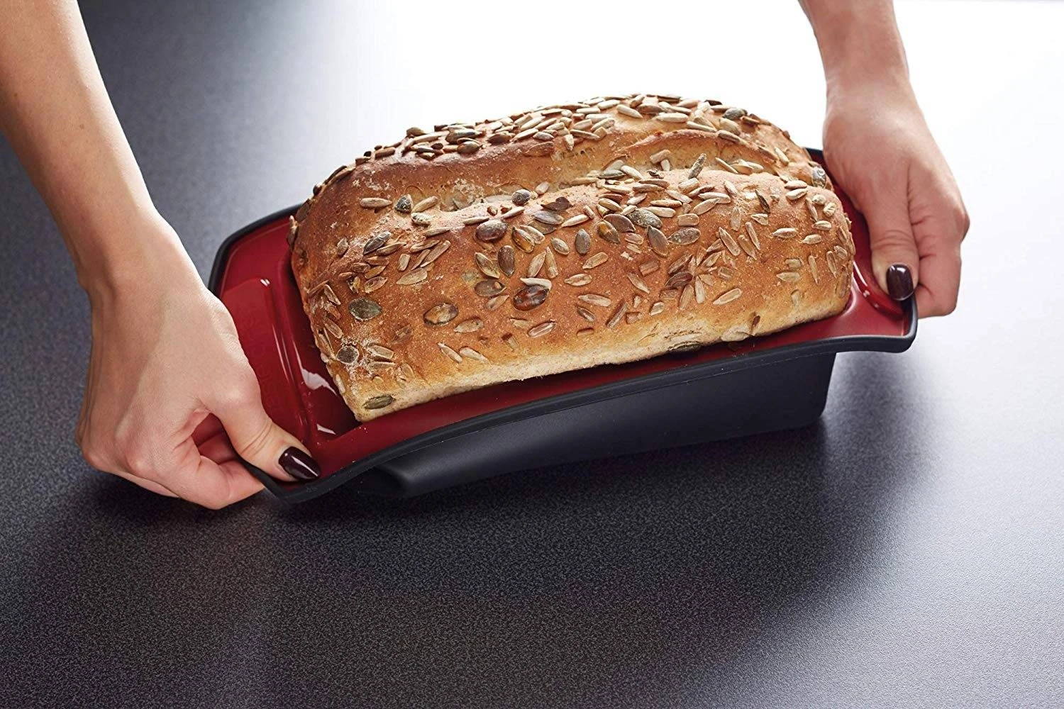 Masterclass Silicone Loaf Pan 22x10cm 4 Masterclass Silicone Loaf Pan 22x10cm - Image 2