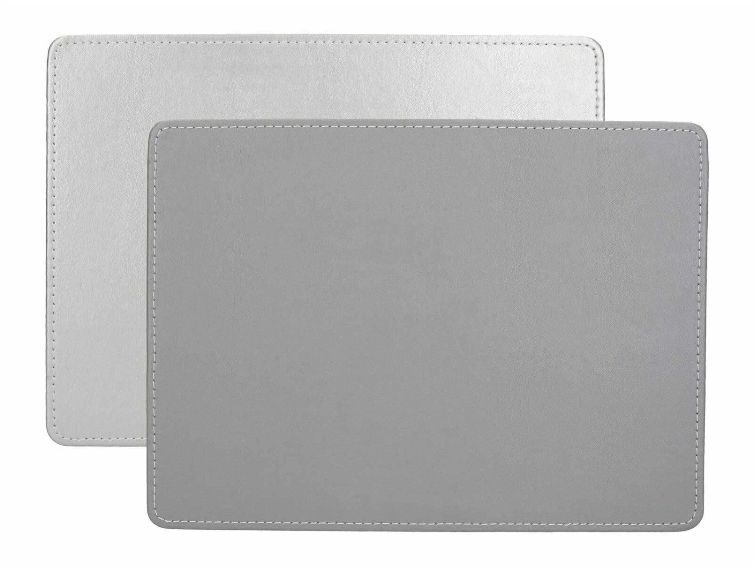 Creative Tops Faux Leather Silver Placemats Set Of 4 3 Creative Tops Faux Leather Silver Placemats Set Of 4