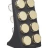 Masterclass 8 Jar Spice Rack Black & Brass -Le Creuset Store 33389 16593
