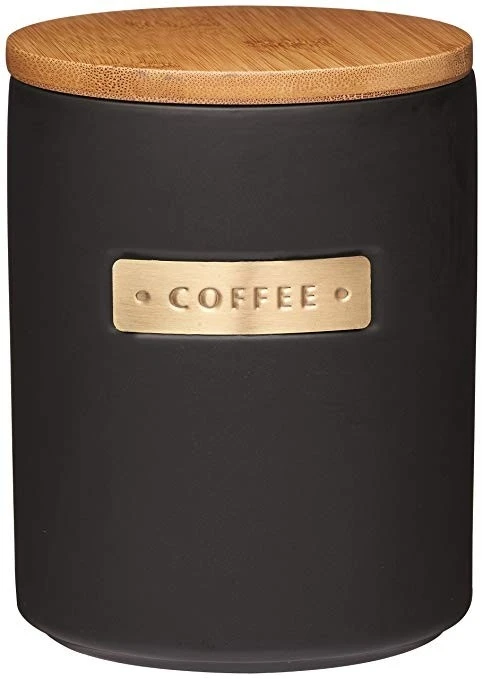 Masterclass Ceramic Black Coffee Canister 3 Masterclass Ceramic Black Coffee Canister