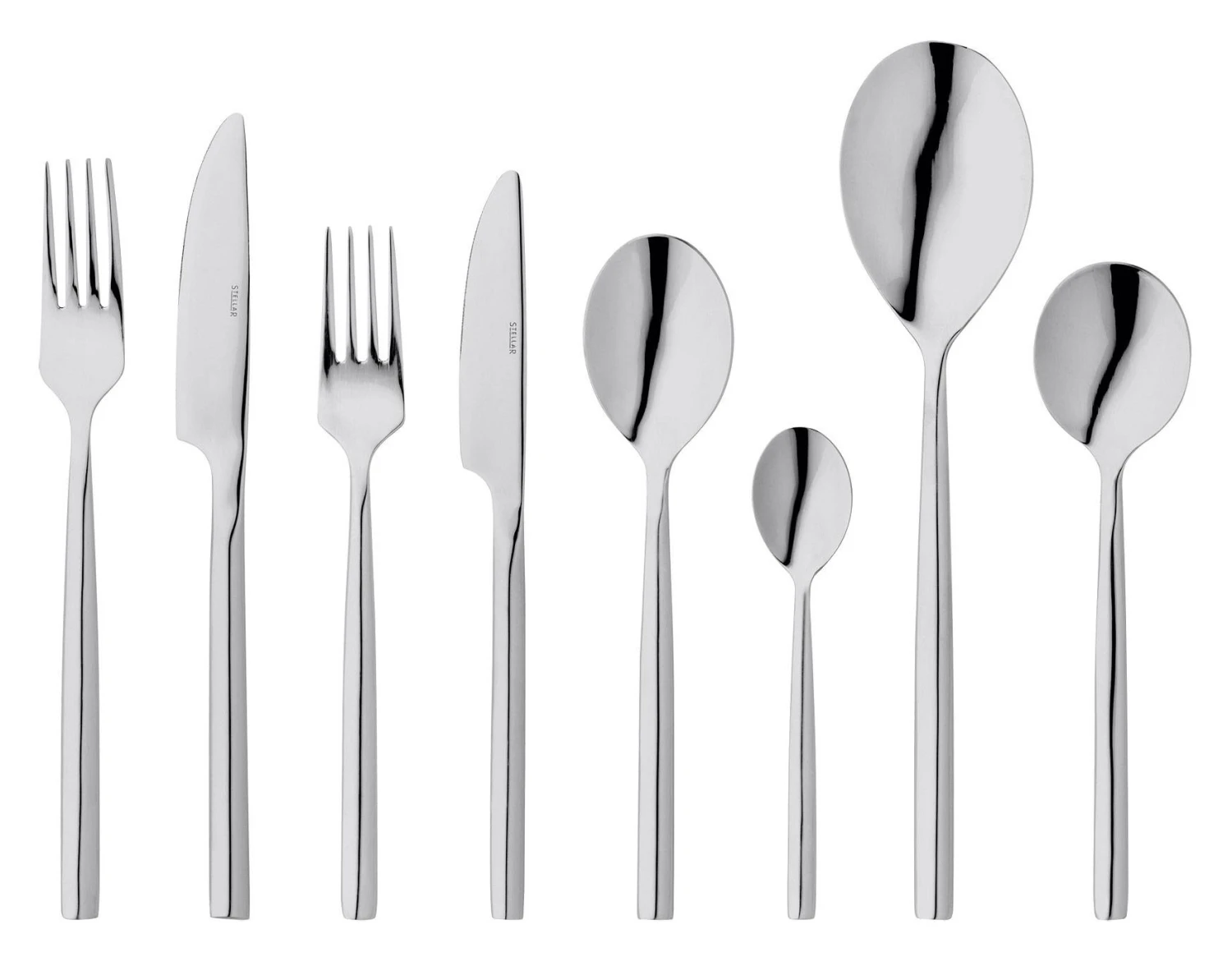 Stellar Rochester Polished 18/10 44 Piece Cutlery Set 3 Stellar Rochester Polished 18/10 44 Piece Cutlery Set