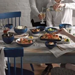 Denby Imperial Blue Coupe Cereal Bowl 9 Denby Imperial Blue Coupe Cereal Bowl -Le Creuset Store 35665 14839