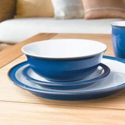 Denby Imperial Blue 12 Piece Tableware Set -Le Creuset Store 35667 14832