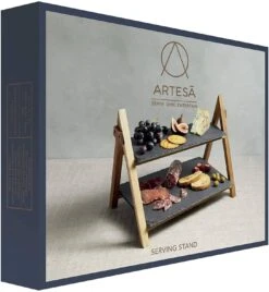 Artesa Two Tier Slate Serving Stand -Le Creuset Store 35881 14739