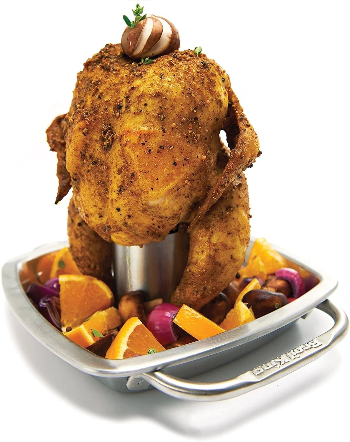 Broil King Stainless Steel Chicken Roaster & Pan 5 Broil King Stainless Steel Chicken Roaster & Pan - Image 3