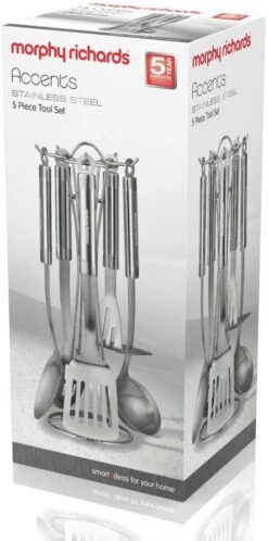 Morphy Richards Accents 5 Piece Tool Set Stainless Steel -Le Creuset Store 42716 7905