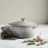 Simply Home Cast Iron 22cm Round Casserole - Grey