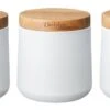 Denby White Storage Canisters Set Of 3 1 Denby White Storage Canisters Set Of 3 -Le Creuset Store 43895 6469