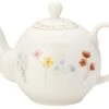 The English Tableware Company Pressed Flowers 6 Cup Teapot 1 The English Tableware Company Pressed Flowers 6 Cup Teapot -Le Creuset Store 45376 4871