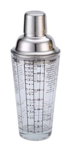 Taylors Eye Witness Glass Cocktail Shaker 400ml - Silver