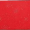 Peggy Wilkins Snow Crystal 67 X 100 Tablecloth Red -Le Creuset Store 45630 4191