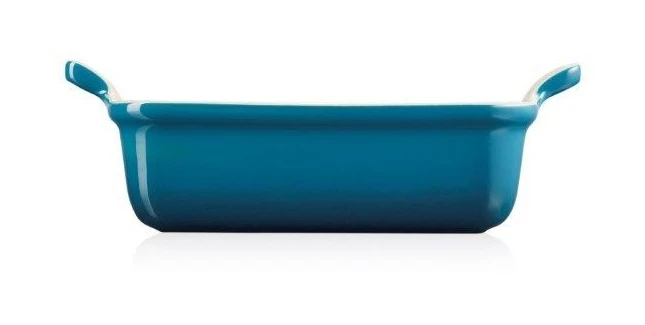 Le Creuset Heritage Deep Rectangular Dish 26cm Deep Teal 3 Le Creuset Heritage Deep Rectangular Dish 26cm Deep Teal