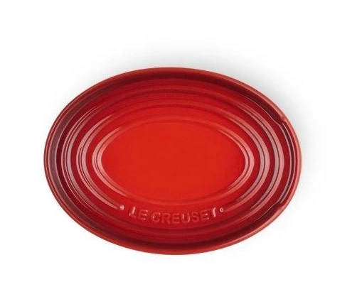 Le Creuset Oval Spoon Rest Cerise 3 Le Creuset Oval Spoon Rest Cerise