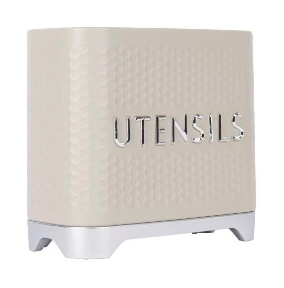 KitchenCraft Lovello Utensil Storage Tin Latte 3 KitchenCraft Lovello Utensil Storage Tin Latte