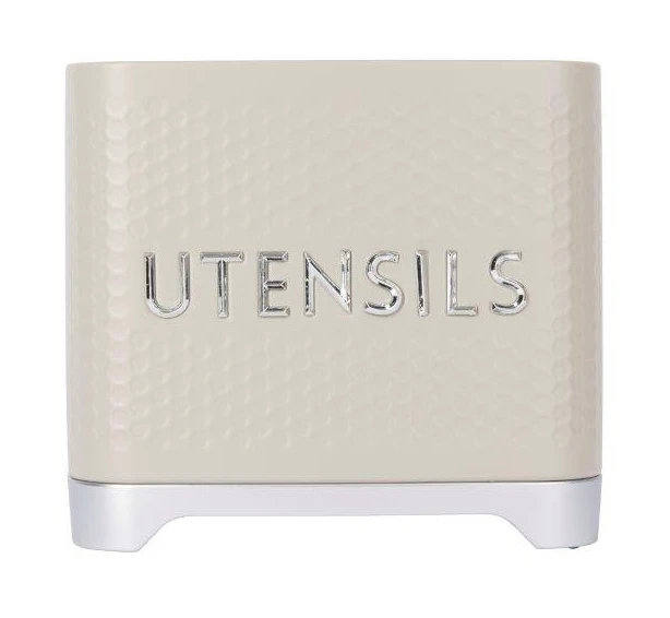 KitchenCraft Lovello Utensil Storage Tin Latte 4 KitchenCraft Lovello Utensil Storage Tin Latte - Image 2