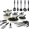 Morphy Richards Equip 20 Piece Pan & Tools Set - Cream -Le Creuset Store 50605 32210