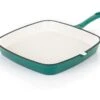 Simply Home Cast Iron Grill Pan 23cm Emerald Green 1 Simply Home Cast Iron Grill Pan 23cm Emerald Green -Le Creuset Store 51478 29520